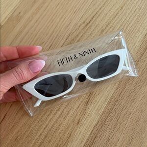 Fifth & Ninth White Sunglasses